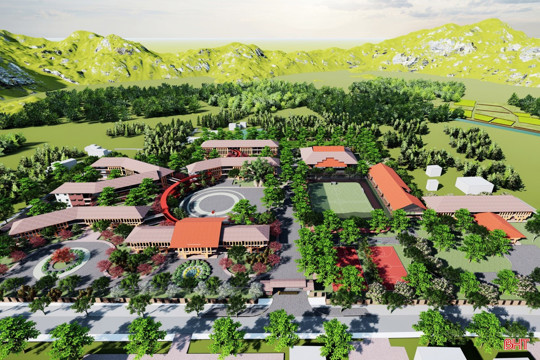 Hà Tĩnh cùng cả nước đồng loạt khởi công 121 trường học vùng biên 