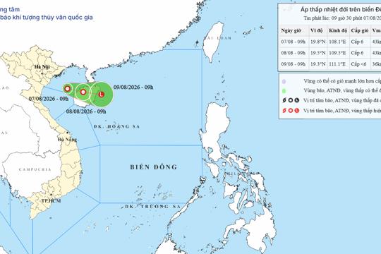 Lại thêm áp thấp nhiệt đới trên Biển Đông