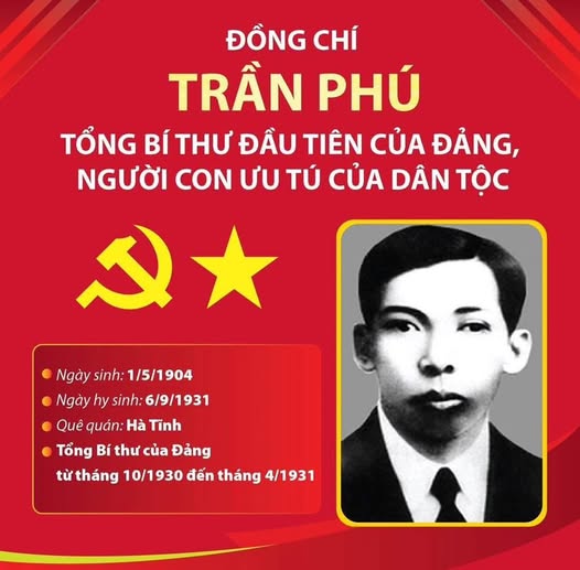 Tổng Bí thư Trần Phú - người cộng sản kiên cường, nhà lãnh đạo xuất sắc của Đảng