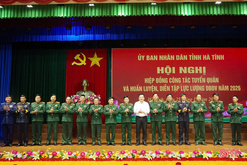 Hà Tĩnh quyết tâm hoàn thành 100% chỉ tiêu giao quân năm 2026