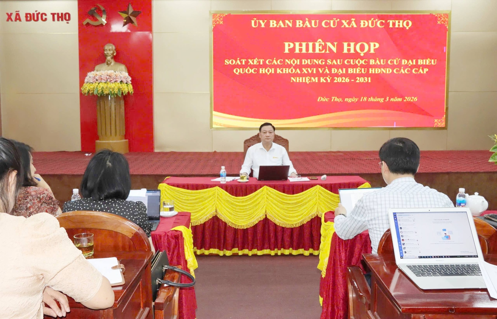 Xã Đức Thọ công bố kết quả bầu cử HĐND xã nhiệm kỳ 2026–2031