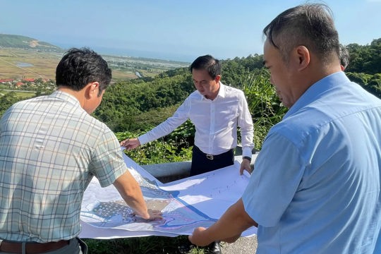 Phó Chủ tịch UBND tỉnh Trần Báu Hà khảo sát, định hướng quy hoạch Đền thờ Công chúa Liễu Hạnh tại Đèo Ngang
