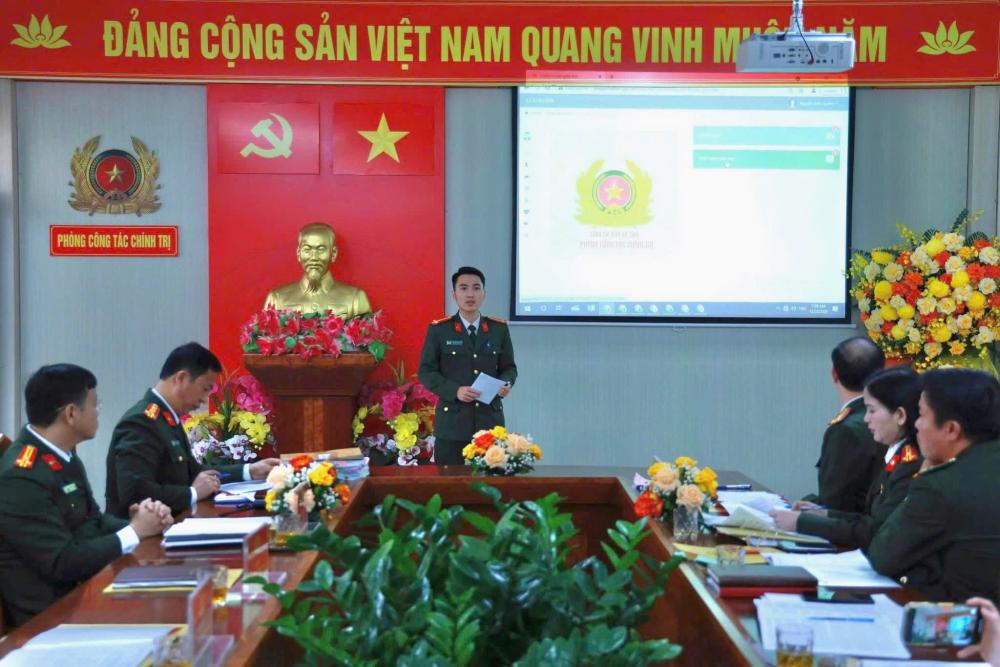 Công an Hà Tĩnh ra mắt Phần mềm “Quản lý dữ liệu công tác chính trị”