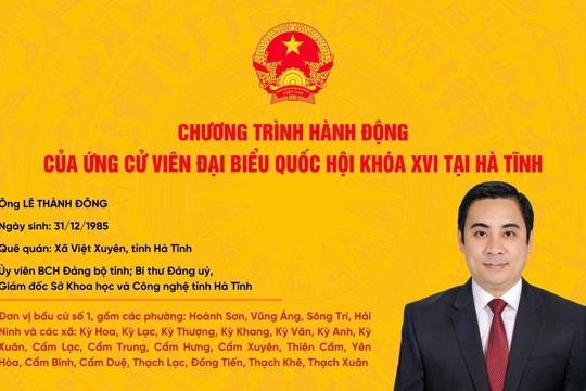 Chương trình hành động của ứng viên ĐBQH Lê Thành Đông 
