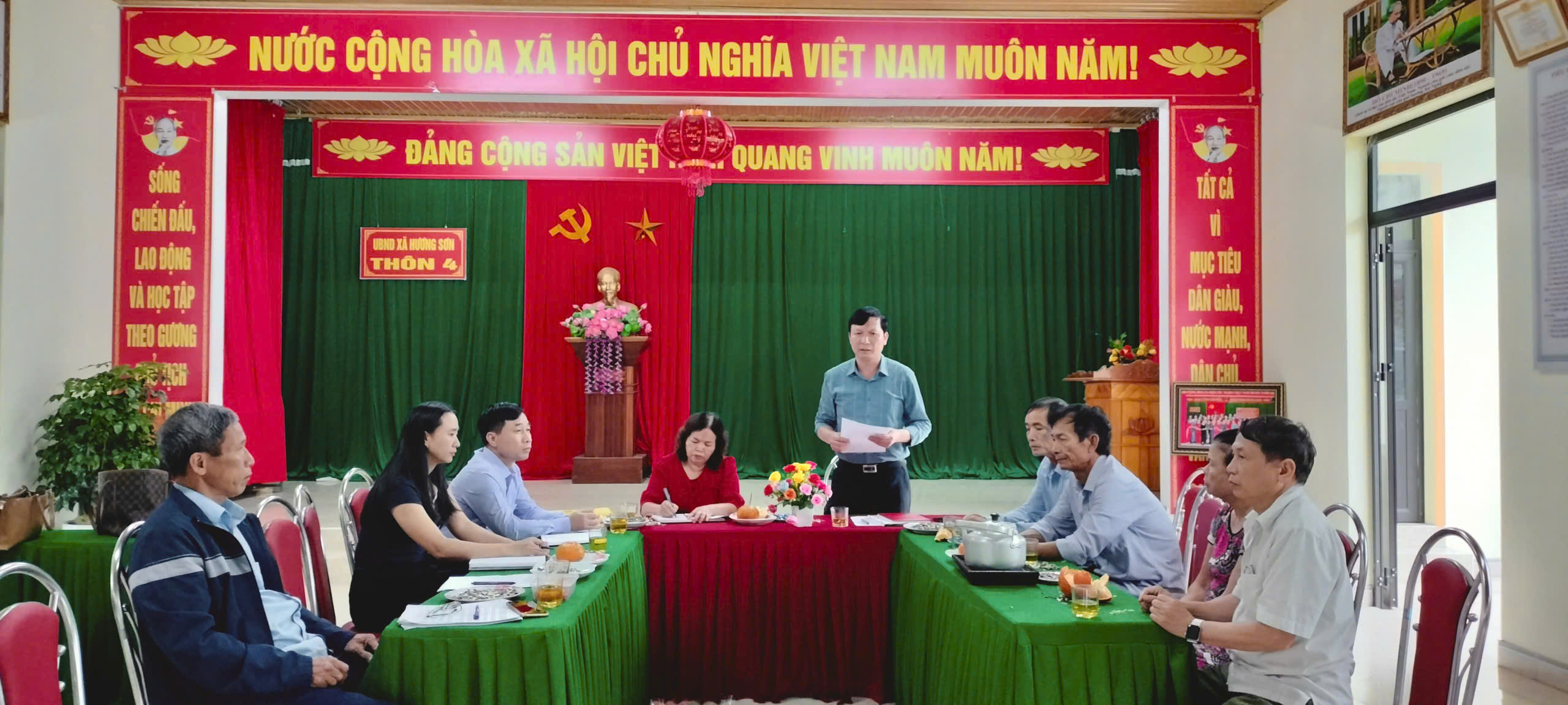 Tăng cường giám sát, bảo đảm công tác bầu cử tại xã Hương Sơn đúng quy định