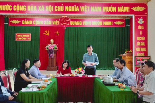 Tăng cường giám sát, bảo đảm công tác bầu cử tại xã Hương Sơn đúng quy định