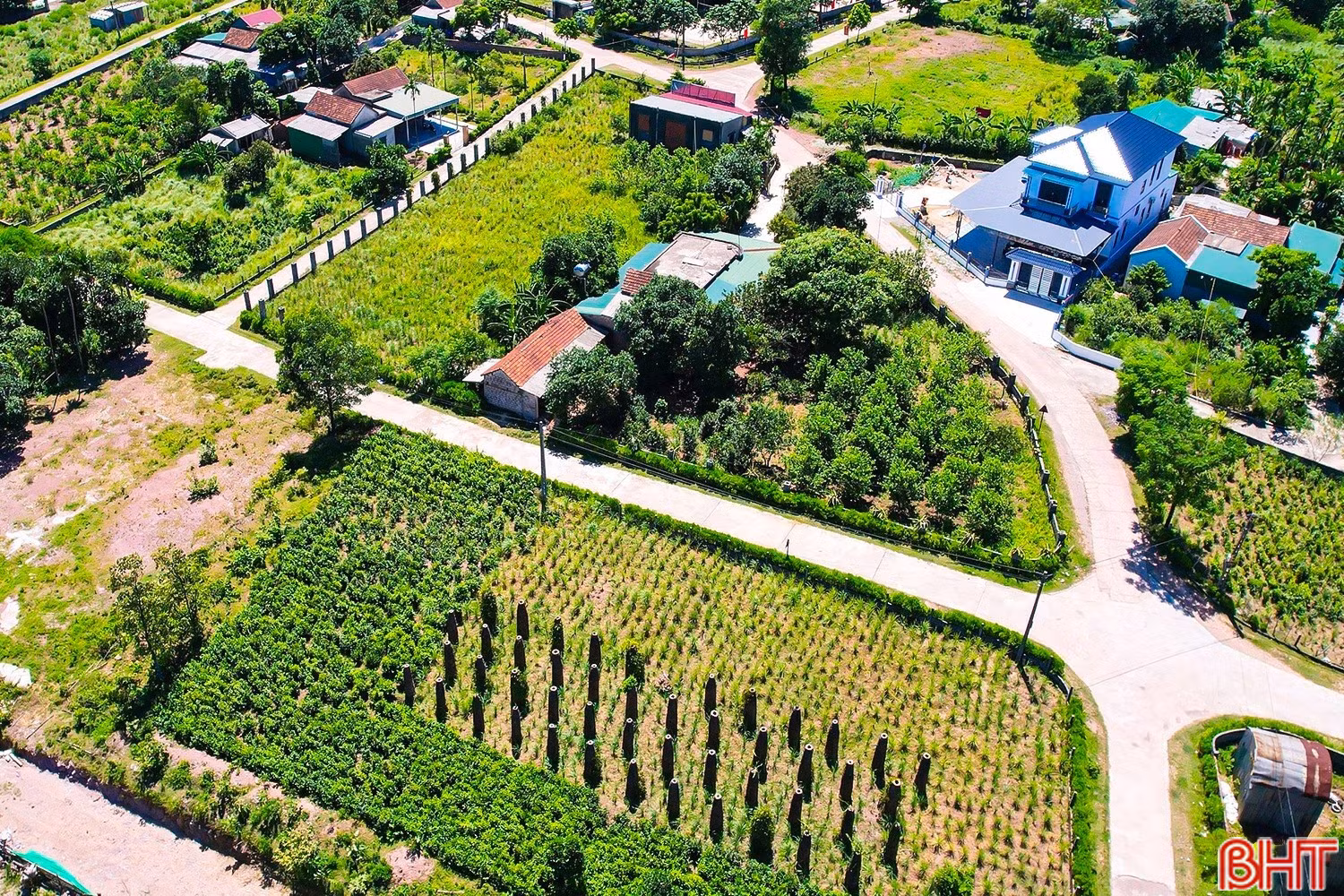 Một góc xã Cẩm Hưng hôm nay. Ảnh Hương Thành.