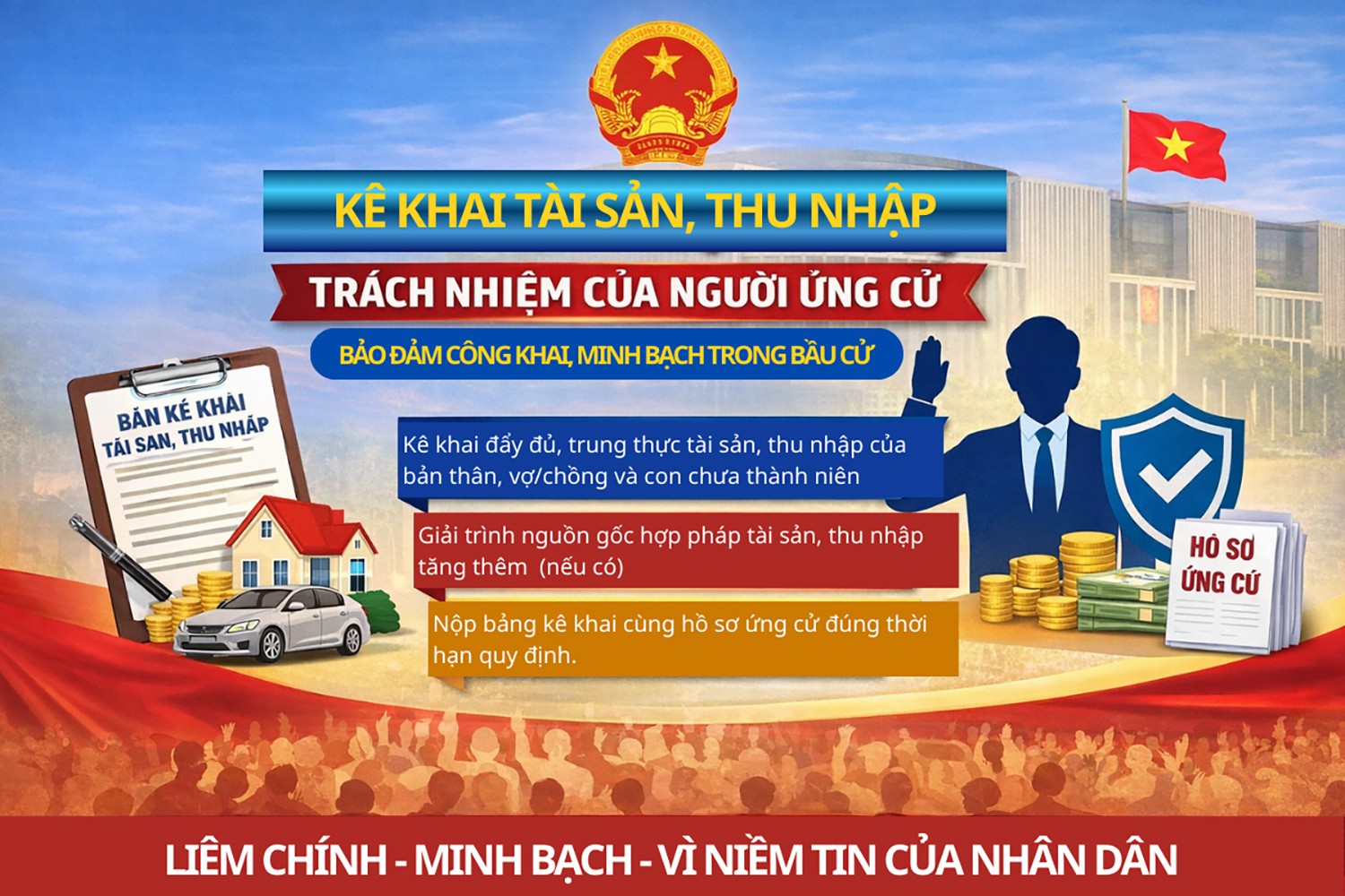 Đảm bảo tính công khai, minh bạch trong hoạt động bầu cử
