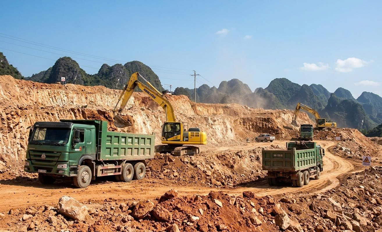 Hà Tĩnh cấp phép khai thác mỏ đá và đất san lấp tại Kỳ Xuân