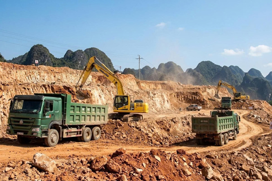 Hà Tĩnh cấp phép khai thác mỏ đá và đất san lấp tại Kỳ Xuân