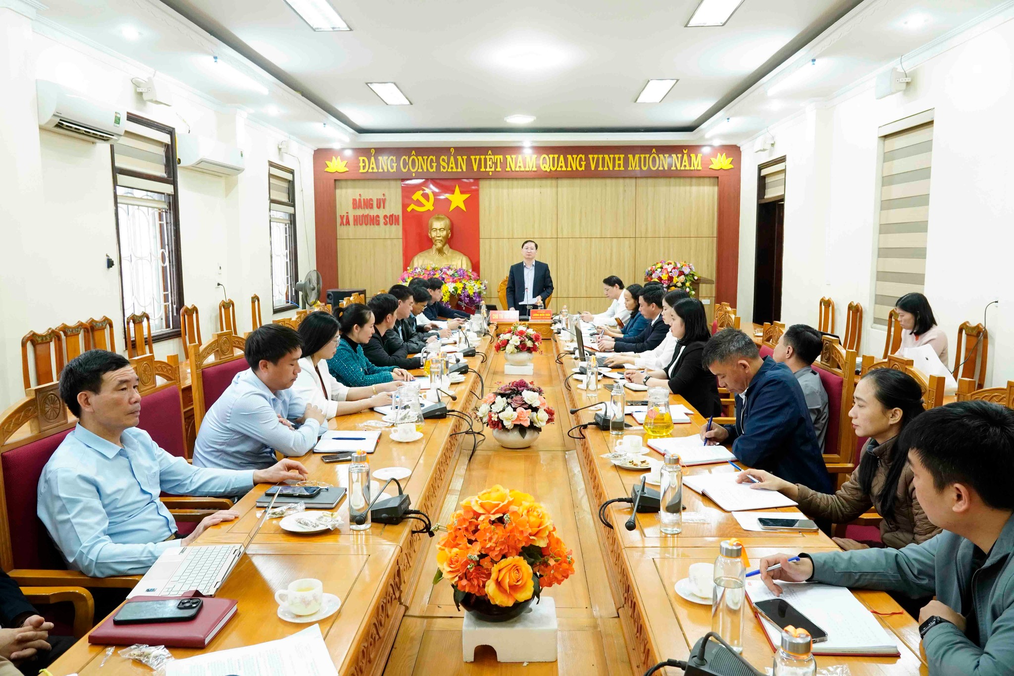 Xã Hương Sơn quyết liệt triển khai nhiệm vụ chuẩn bị bầu cử nhiệm kỳ 2026–2031