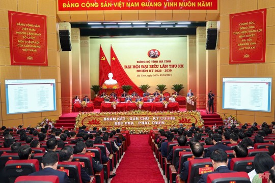 21 đại biểu Hà Tĩnh dự Đại hội XIV của Đảng