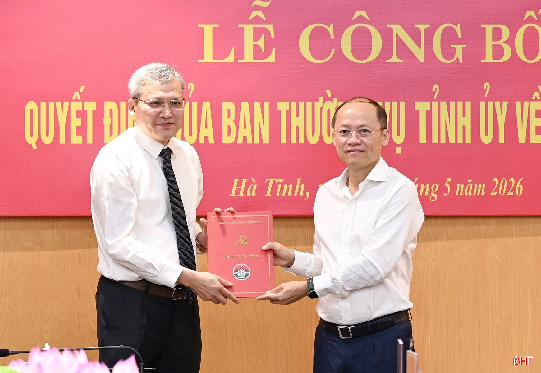 Đồng chí Nguyễn Bá Long giữ chức Phó Chánh Văn phòng Tỉnh ủy Hà Tĩnh