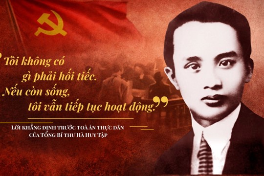 Hà Tĩnh hướng tới kỷ niệm 120 năm Ngày sinh Tổng Bí thư Hà Huy Tập