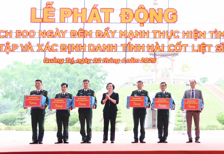Phát động chiến dịch cao điểm 500 ngày đêm tìm kiếm, quy tập và xác định danh tính hài cốt liệt sĩ
