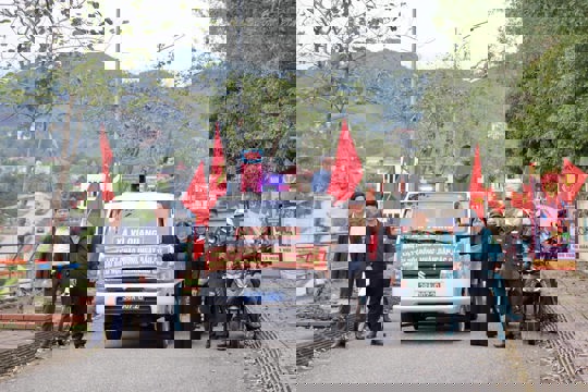 Vũ Quang ra quân tuyên truyền lưu động hướng tới ngày bầu cử 15/3 