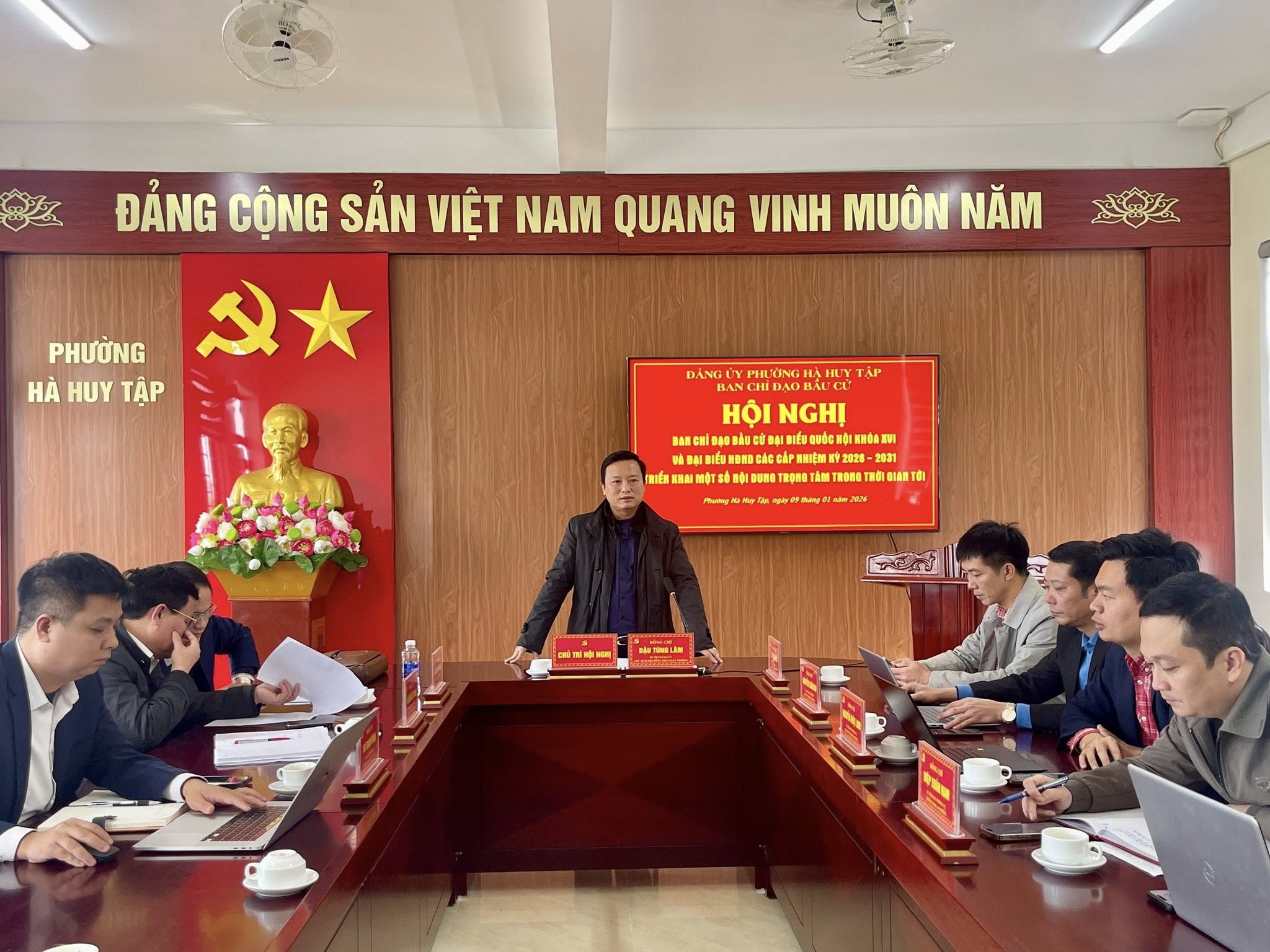 Phường Hà Huy Tập triển khai các nội dung trọng tâm công tác bầu cử nhiệm kỳ 2026–2031