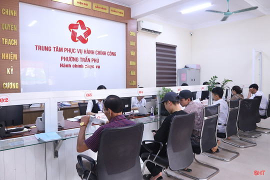 Hà Tĩnh xếp thứ 2 khu vực Bắc Trung Bộ về Chỉ số Cải cách hành chính