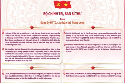 Kết luận của Bộ Chính trị, Ban Bí thư về sắp xếp, tinh gọn các hội quần chúng