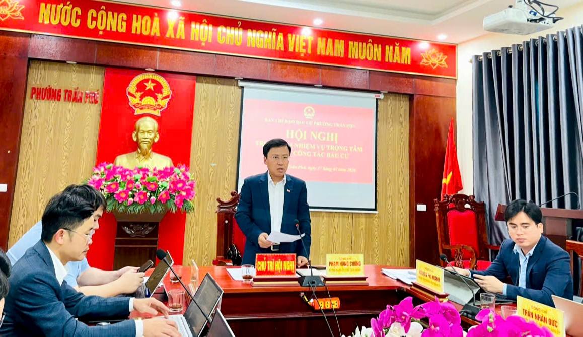 BCĐ bầu cử phường Trần Phú triển khai nhiệm vụ trọng tâm phục vụ cuộc bầu cử nhiệm kỳ 2026 – 2031