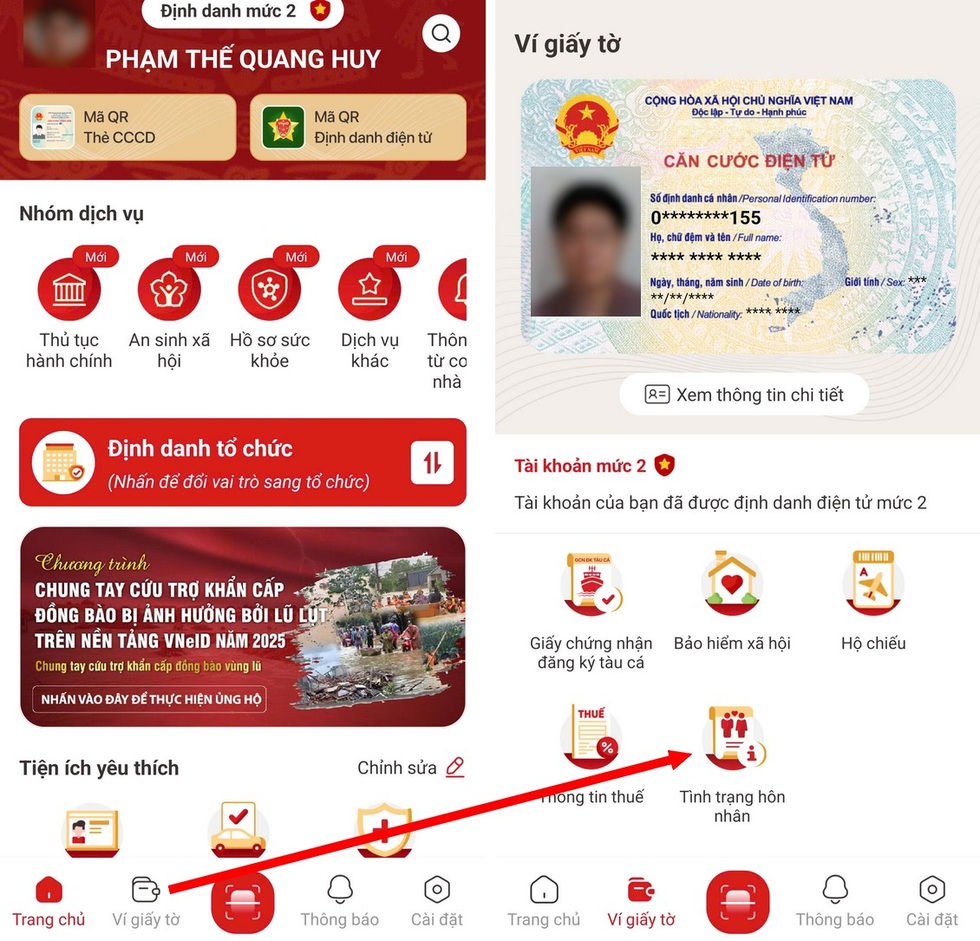 Hướng dẫn cách xác thực tình trạng hôn nhân bằng ứng dụng VNeID - 4