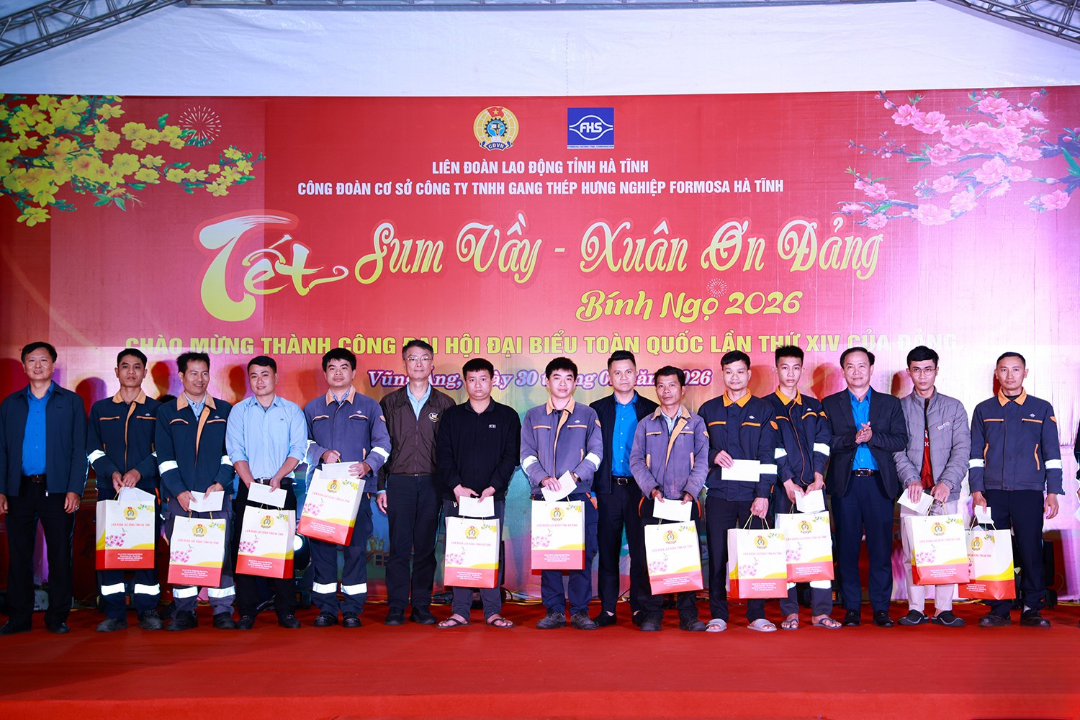 Formosa Hà Tĩnh tổ chức "Tết sum vầy- Xuân ơn Đảng" năm 2026