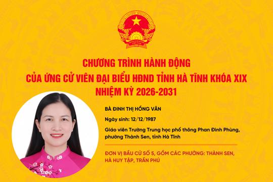 Chương trình hành động của ứng cử viên đại biểu Quốc hội khóa XVI và Đại biểu Hội đồng nhân dân tỉnh khóa XIX