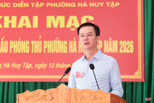 Chỉ đạo, điều hành các nội dung diễn tập đúng kế hoạch, sát thực tế