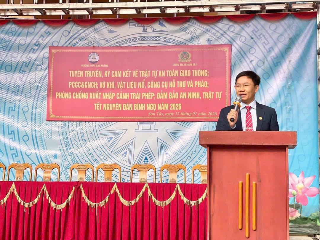 Tăng cường tuyên truyền pháp luật, đảm bảo ANTT dịp Tết tại THPT Cao Thắng