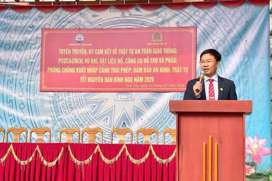 Tăng cường tuyên truyền pháp luật, đảm bảo ANTT dịp Tết tại THPT Cao Thắng 