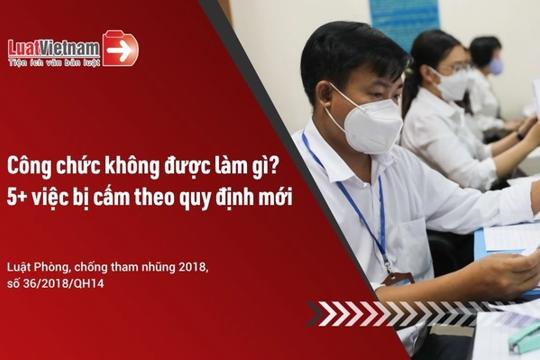 5+ công việc công chức không được làm (mới nhất) 