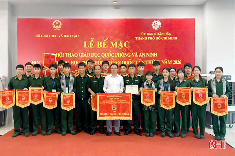 Hà Tĩnh giành giải nhất Hội thao Giáo dục quốc phòng và an ninh học sinh THPT toàn quốc