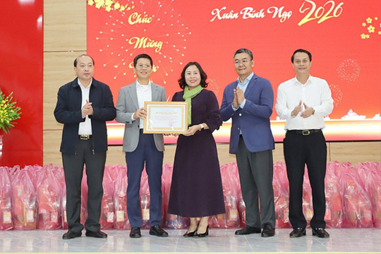 Trao quà Tết cho các gia đình khó khăn trên địa bàn xã Đức Minh 