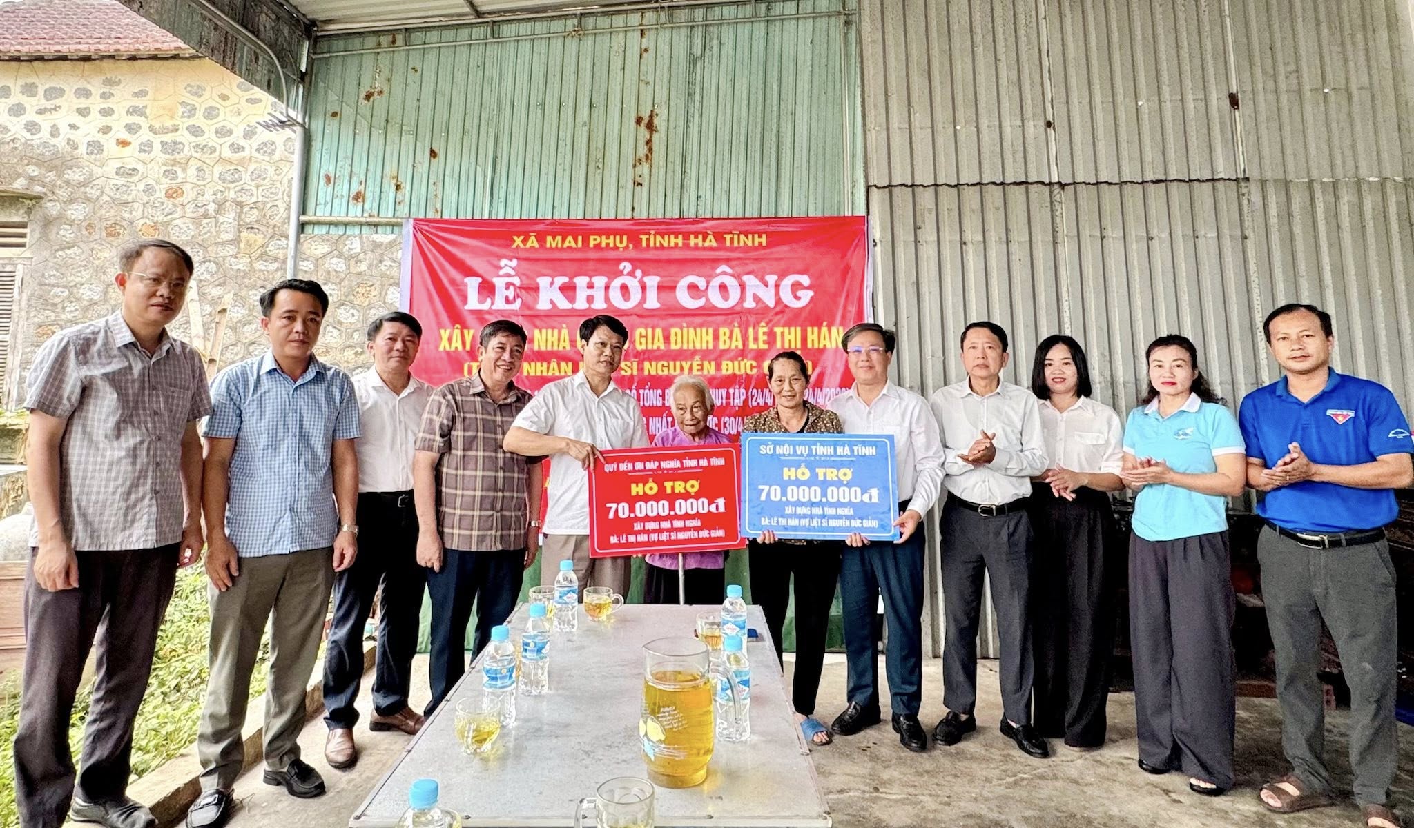 Khởi công xây nhà tình nghĩa cho gia đình thân nhân liệt sĩ ở Mai Phụ