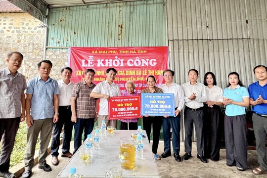 Khởi công xây nhà tình nghĩa cho gia đình thân nhân liệt sĩ ở Mai Phụ 