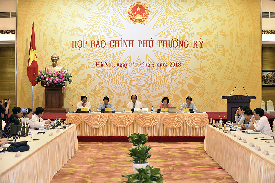Nội dung họp báo Chính phủ thường kỳ tháng 4/2018