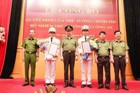 Công bố quyết định bổ nhiệm 2 Thứ trưởng Bộ Công an