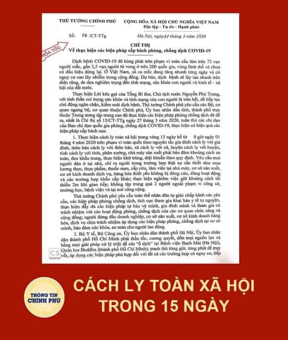 Cách ly xã hội không phải phong tỏa đất nước, Chính phủ vẫn kiểm soát được tình hình