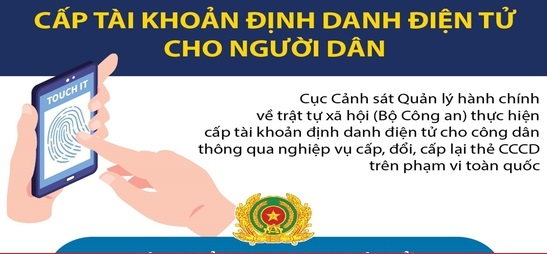 Hướng dẫn công dân các bước đăng ký tài khoản định danh điện tử