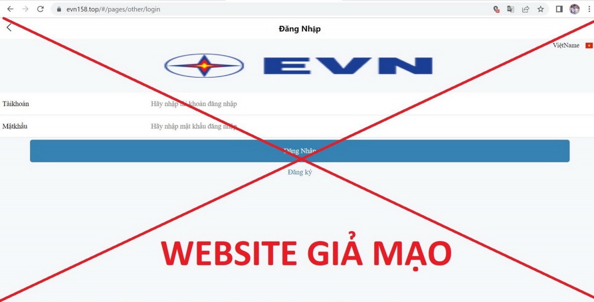 Tái diễn tình trạng sử dụng web, app Điện lực lừa đảo khách hàng