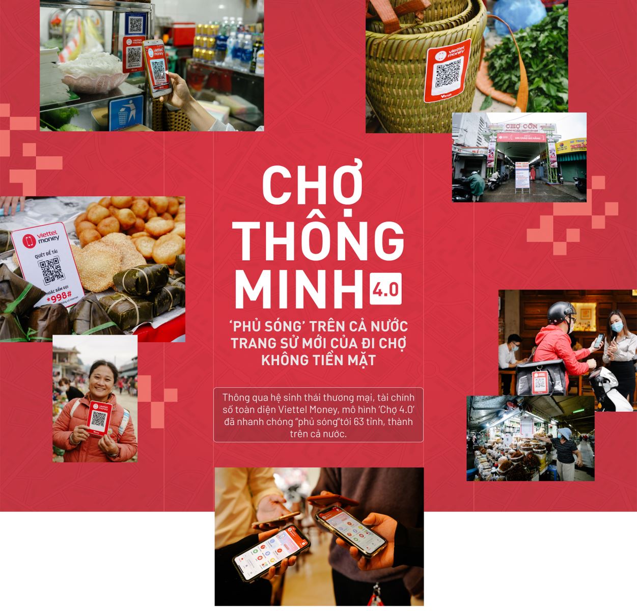 Hiện thực hóa sứ mệnh phổ cập tài chính số, kiến tạo cuộc sống mới thông minh và tiện lợi với Mô hình Chợ 4.0 tại Chợ Kỳ Anh