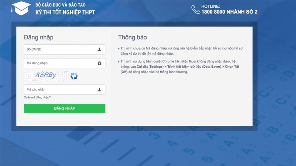Những lỗi sai cần tránh khi đăng ký thi tốt nghiệp THPT trực tuyến