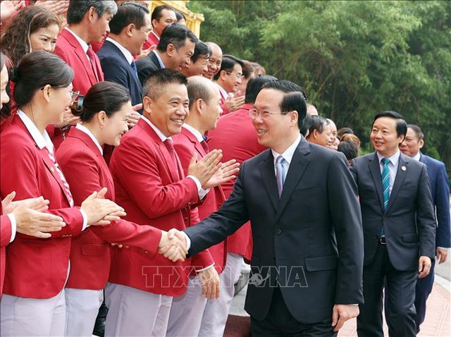 Chủ tịch nước biểu dương các 'gương mặt vàng' của Thể thao Việt Nam tại SEA Games 32