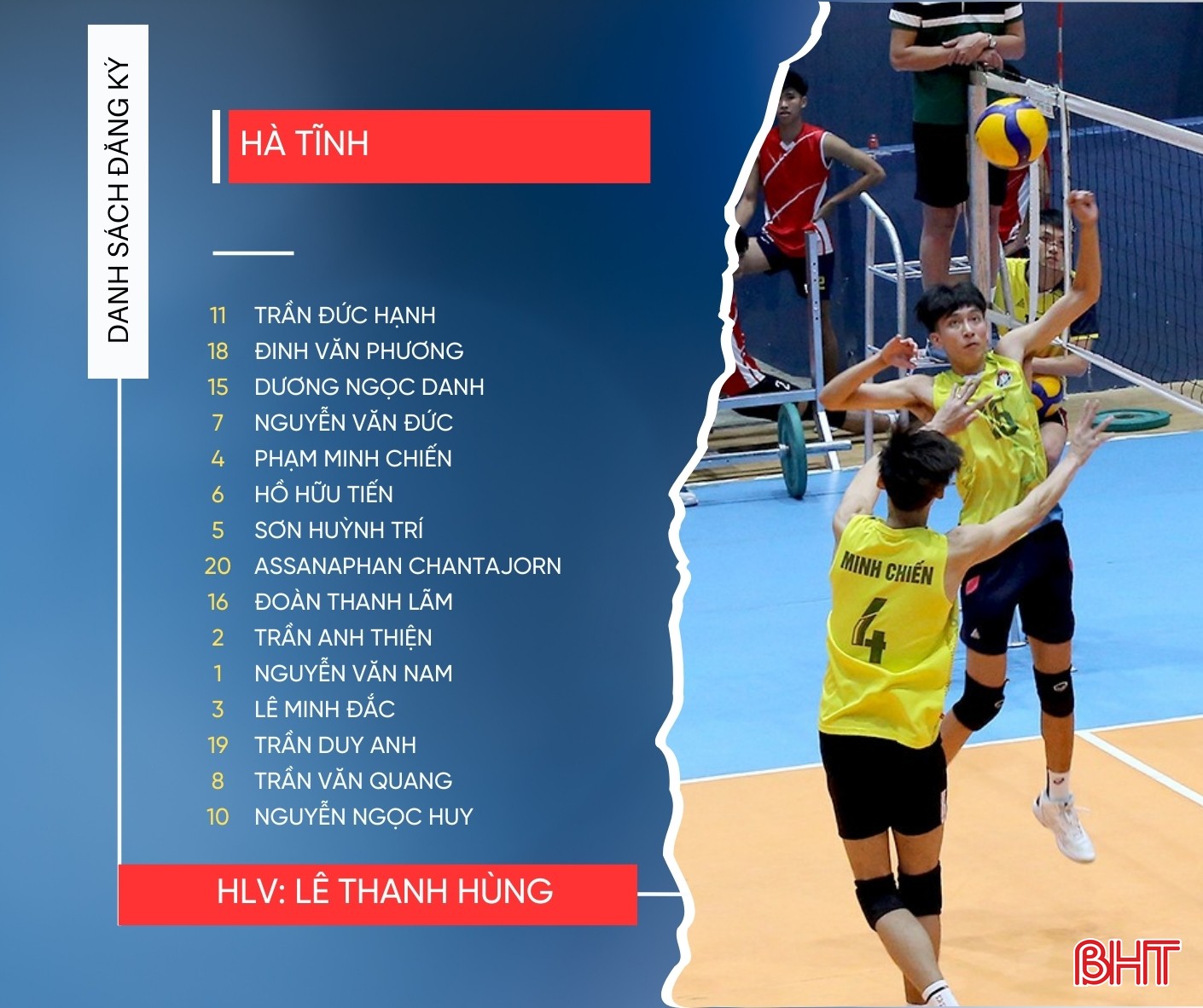 Danh sách cầu thủ 9 CLB bóng chuyền nam dự Giải VĐQG năm 2024