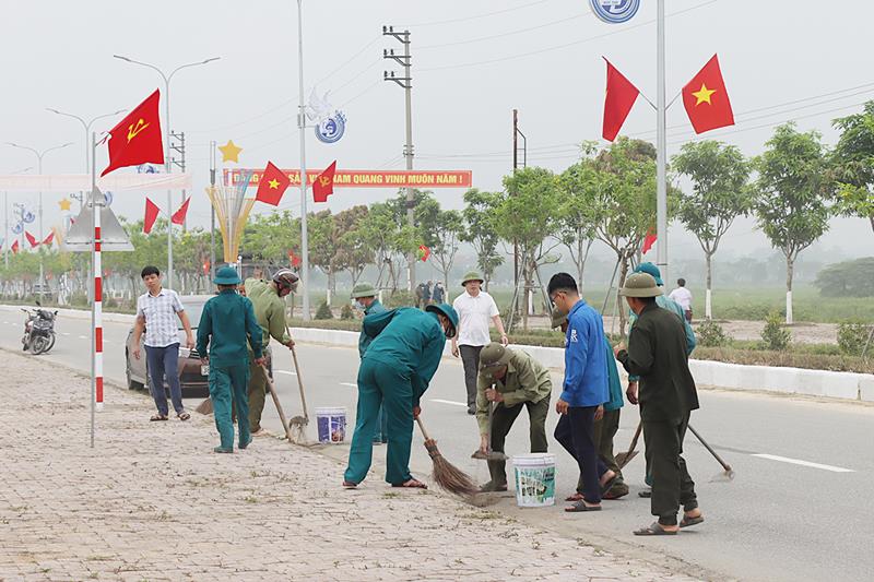 Huy động lực lượng tổng vệ sinh chào mừng kỷ niệm 120 năm ngày sinh đồng chí Trần Phú