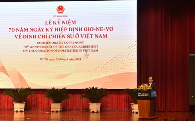 Lễ kỷ niệm 70 năm ngày ký Hiệp định Geneve về đình chỉ chiến sự ở Việt Nam