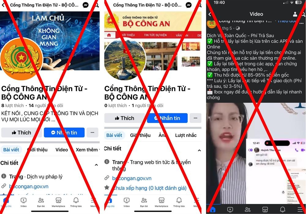 Bộ Công an cảnh báo thủ đoạn mạo danh Cổng thông tin điện tử của Bộ