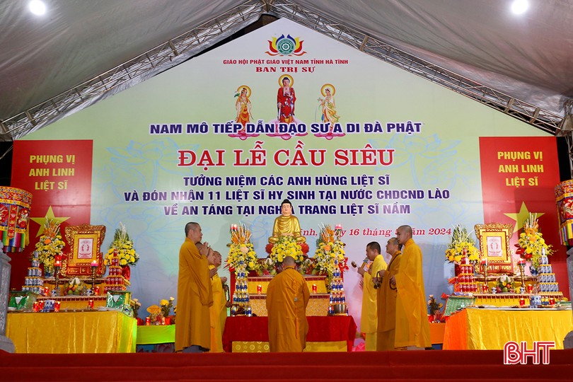 Đại lễ cầu siêu các anh hùng liệt sỹ tại Nghĩa trang Liệt sỹ Nầm