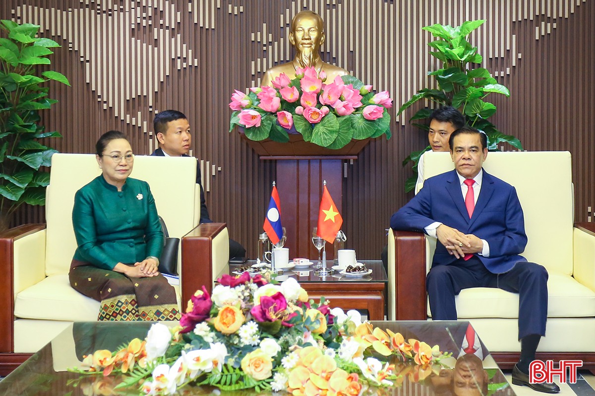 Đại sứ nước CHDCND Lào tại Việt Nam chào xã giao lãnh đạo tỉnh Hà Tĩnh