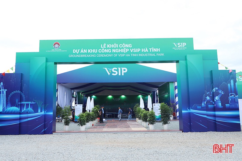 Sáng nay, diễn ra lễ khởi công dự án VSIP Hà Tĩnh